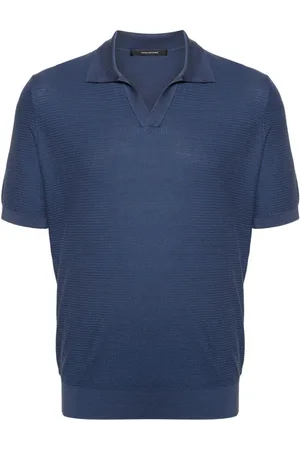 TAGLIATORE Paco split-neck polo shirt