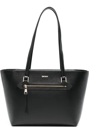 DKNY Logo-lettering tote bag