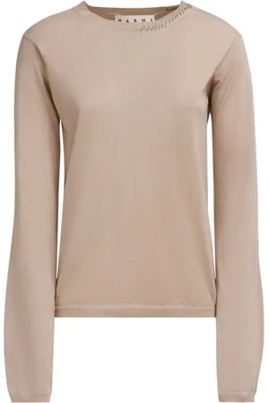 Marni Decorative-stitching knitted top