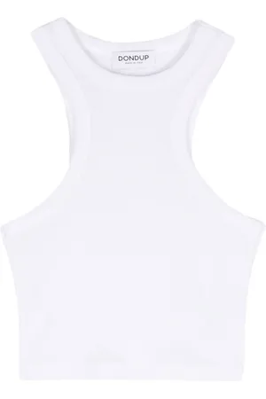 Dondup Fine-ribbed cropped tank top
