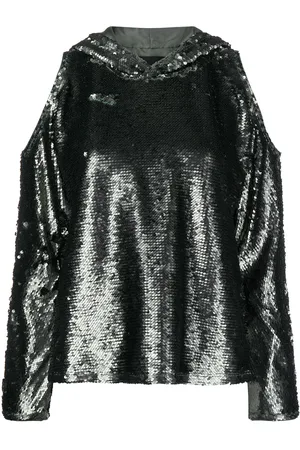 RTA Asymmetric cut-detail hoodie