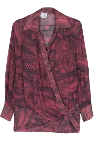 Gianfranco Ferré 2000s graphic-print silk shirt