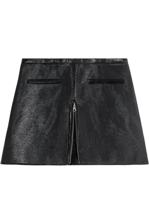 Courrèges Heritage coated miniskirt