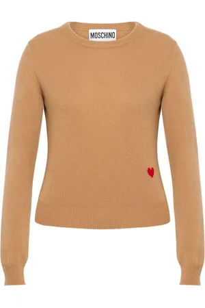 Moschino Heart-motif crew-neck jumper