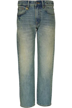R13 Logo-appliqué straight jeans