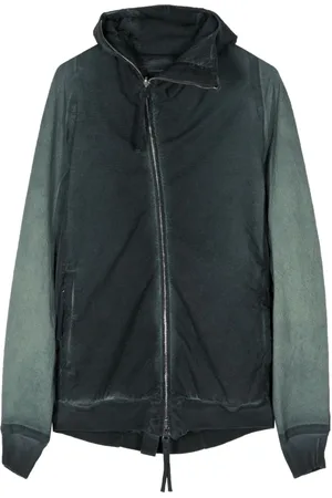 11 BY BORIS BIDJAN SABERI Hybrid Zipper2 natural-dye hooded jacket