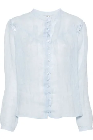 PNK Cut-out linen shirt
