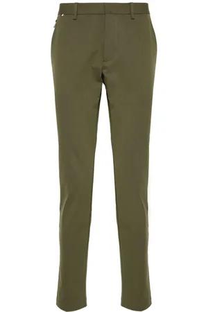 HUGO BOSS Mid-rise tapered chinos