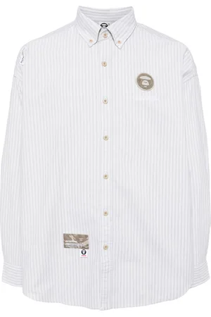 A Bathing Ape Striped cotton shirt