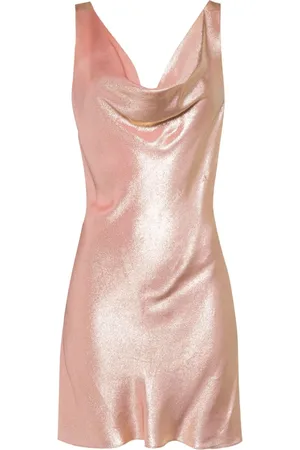 Cynthia Rowley Silk Cowl Neck Mini Dress