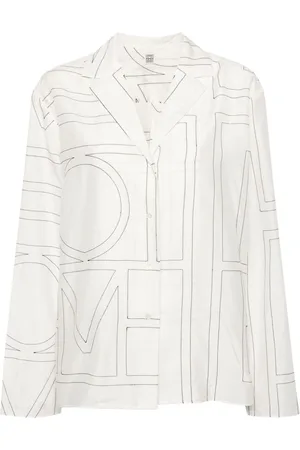 Totême Monogram-embroidered shirt