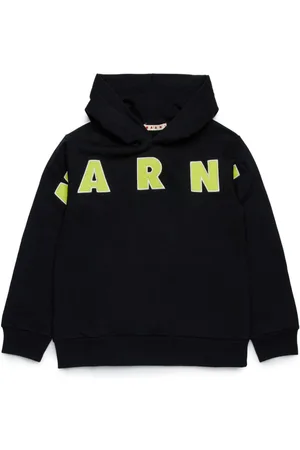 Marni Logo-print cotton hoodie
