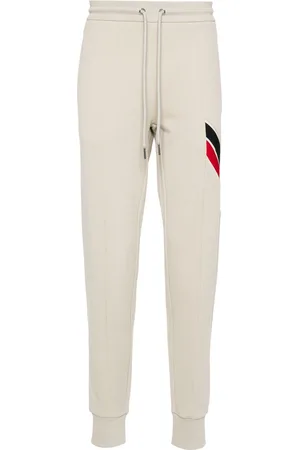 Moncler Stripe-detail logo-appliqué track pants