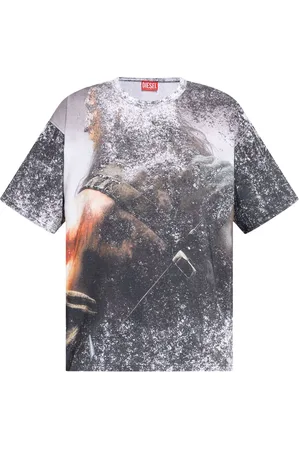 Diesel Graphic-print cotton T-shirt