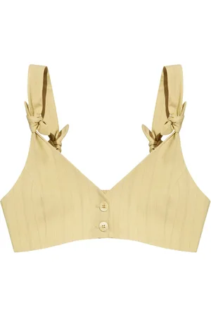 Ganni Knot-detail cropped top