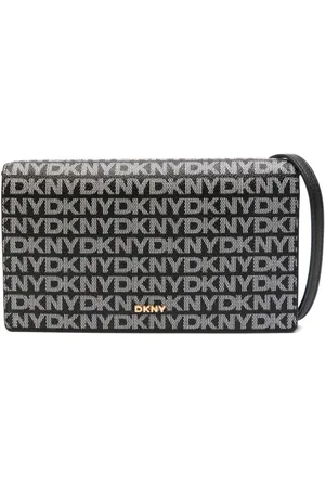 DKNY Logo-print clutch bag