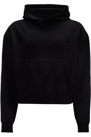 J.W.Anderson Logo-embroidered organic cotton hoodie