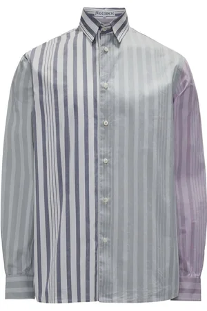 J.W.Anderson Panelled stripe-print shirt