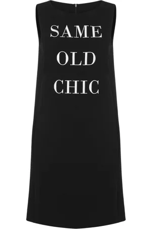 Moschino Embroidered round-neck dress