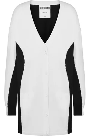 Moschino Two-tone V-neck cardigan