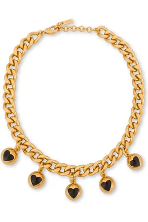 Moschino Heart-charms chain necklace