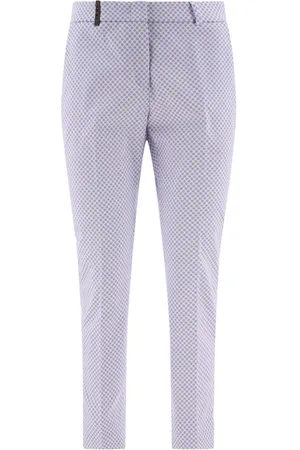 PESERICO SIGN Cropped cigarette trousers