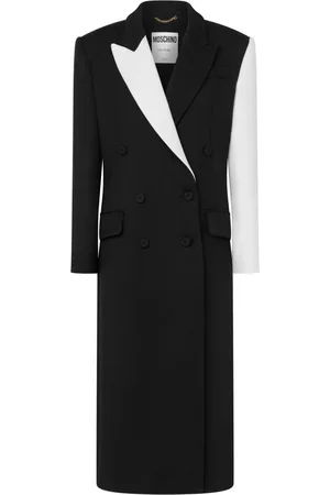 Moschino Two-tone double-breasted coat