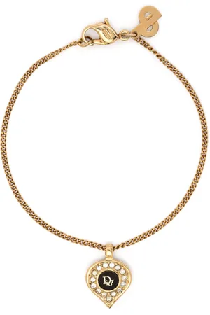 Dior 1980s logo-pendant bracelet