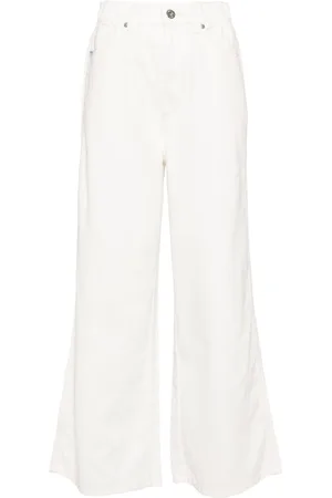 Chocoolate Mid-rise wide-leg jeans