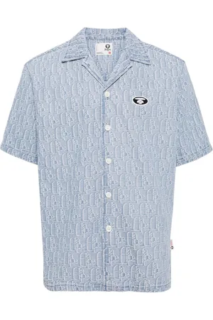 A Bathing Ape Patterned jacquard shirt