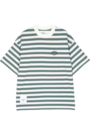 Izzue Striped logo t-shirt