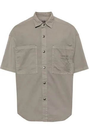 Izzue Logo-embroidered short-sleeved shirt