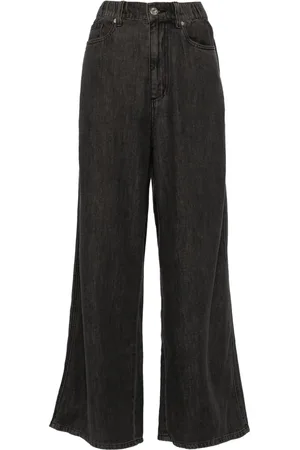 Chocoolate Mid-rise wide-leg jeans