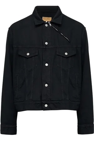 Maison Margiela Zip-detail button-up denim jacket