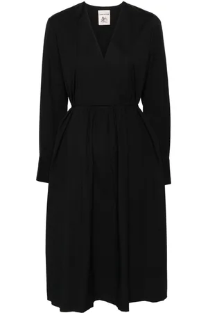 SEMICOUTURE Sofia pleat-detail midi dress