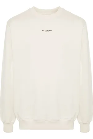 Drôle de Monsieur Slogan-print cotton sweatshirt