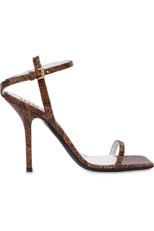 Moschino Python-print leather sandals