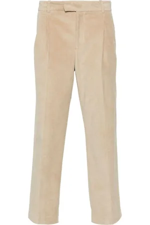 Drôle de Monsieur Pleated corduroy trousers