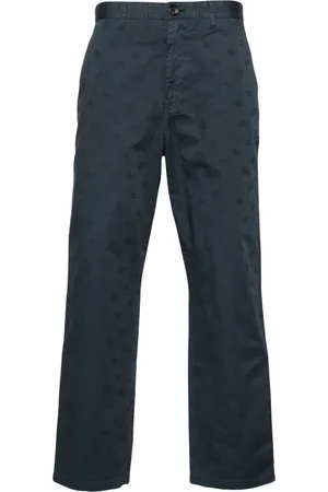 Paul Smith Monogram-jacquard straight trousers