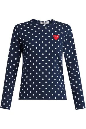 Comme des Garçons Polka dot heart logo T-shirt