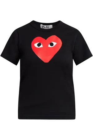 Comme des Garçons Heart-print cotton T-shirt