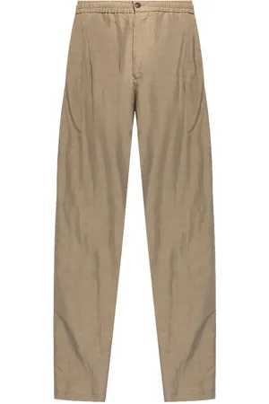 Giorgio Armani Canvas single-darted trousers