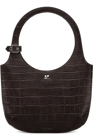 Courrèges Holy crocodile-effect tote bag