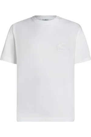Etro Logo-embroidered cotton T-shirt