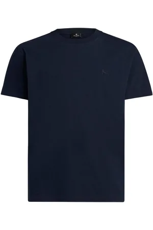 Etro Logo-embroidered cotton T-shirt