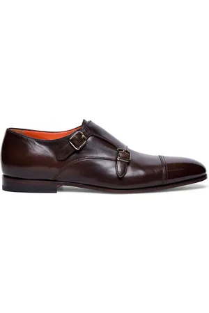 santoni Double-buckle monk shoes