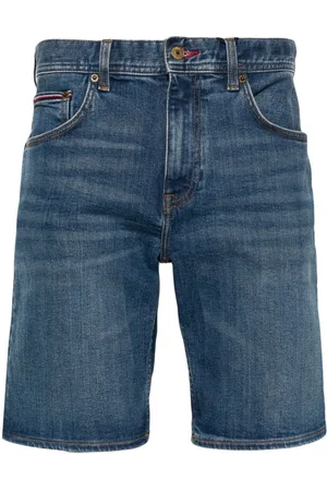 Tommy Hilfiger Logo-embroidered denim shorts