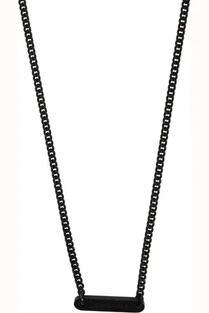 Palm Angels Logo plaque necklace