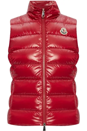 Moncler Stand-up collar logo patch gilet