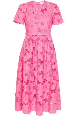 Self-Portrait Guipure-lace midi dress